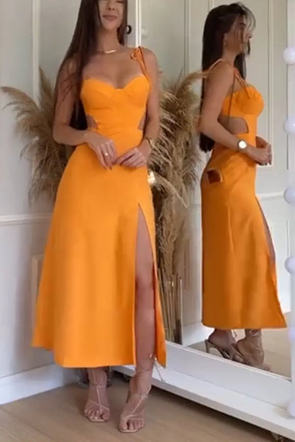 Women's Holiday Hollow Dress
