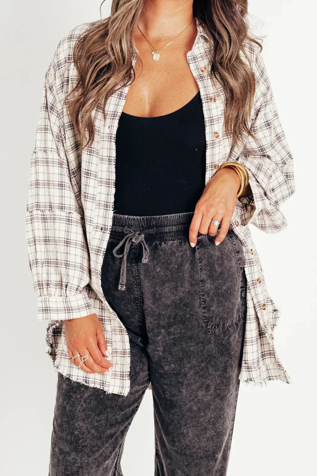 Valery | Oversized Washed Flannel