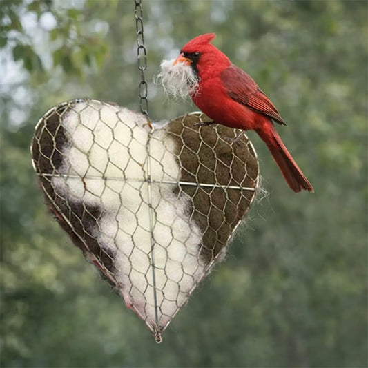 🕊️ Handmade cotton Bird Nesting Heart