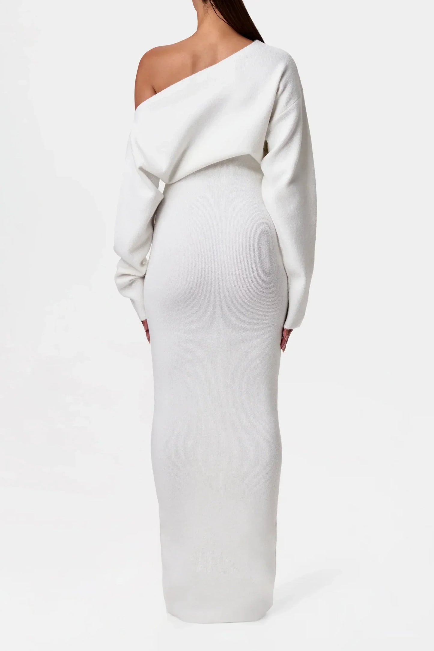 Drop-Shoulder Sweater Dress